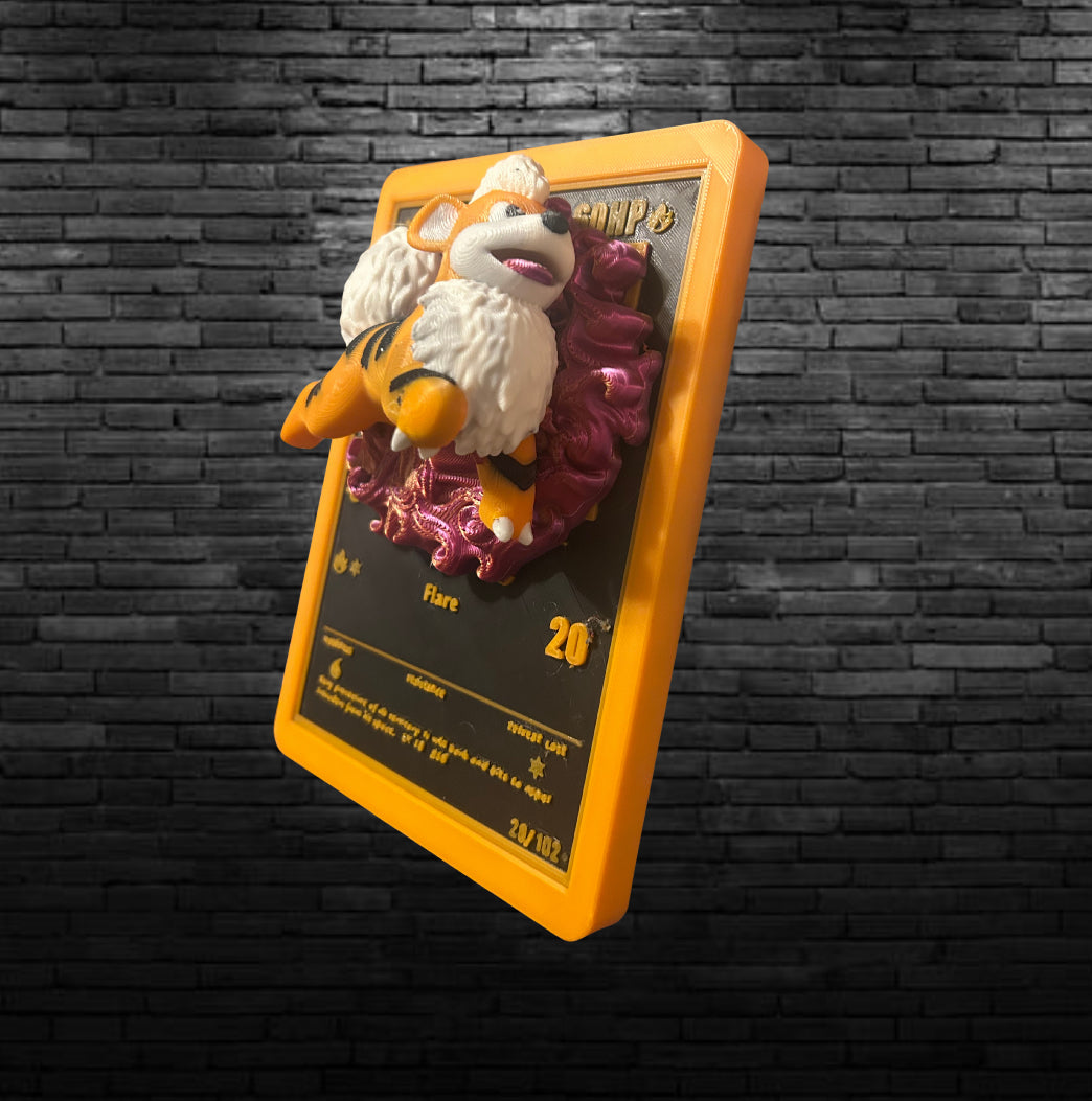 3D Growlithe  Fan Art Wall Hanging