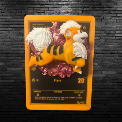 3D Growlithe  Fan Art Wall Hanging