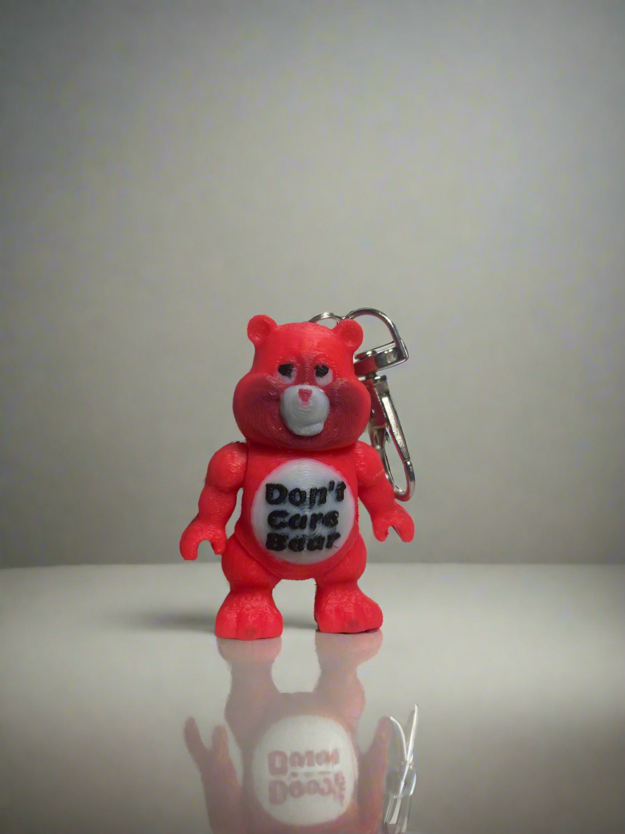 Don’t Care Bear Keychain