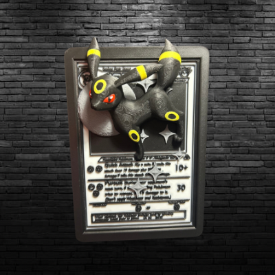 3D Umbreon Fan Art Trading Card Wall Hanging