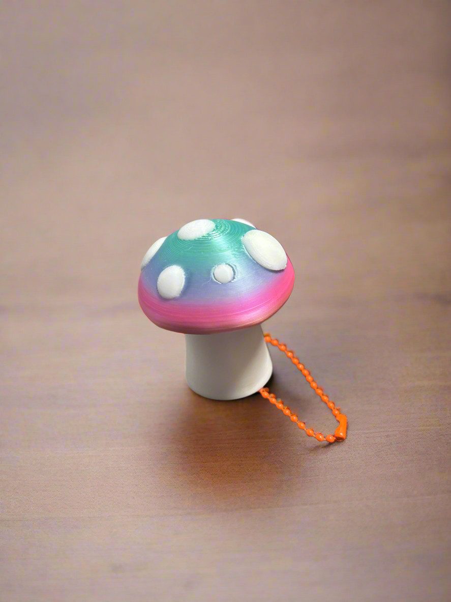 Mushroom Fidget Keychain