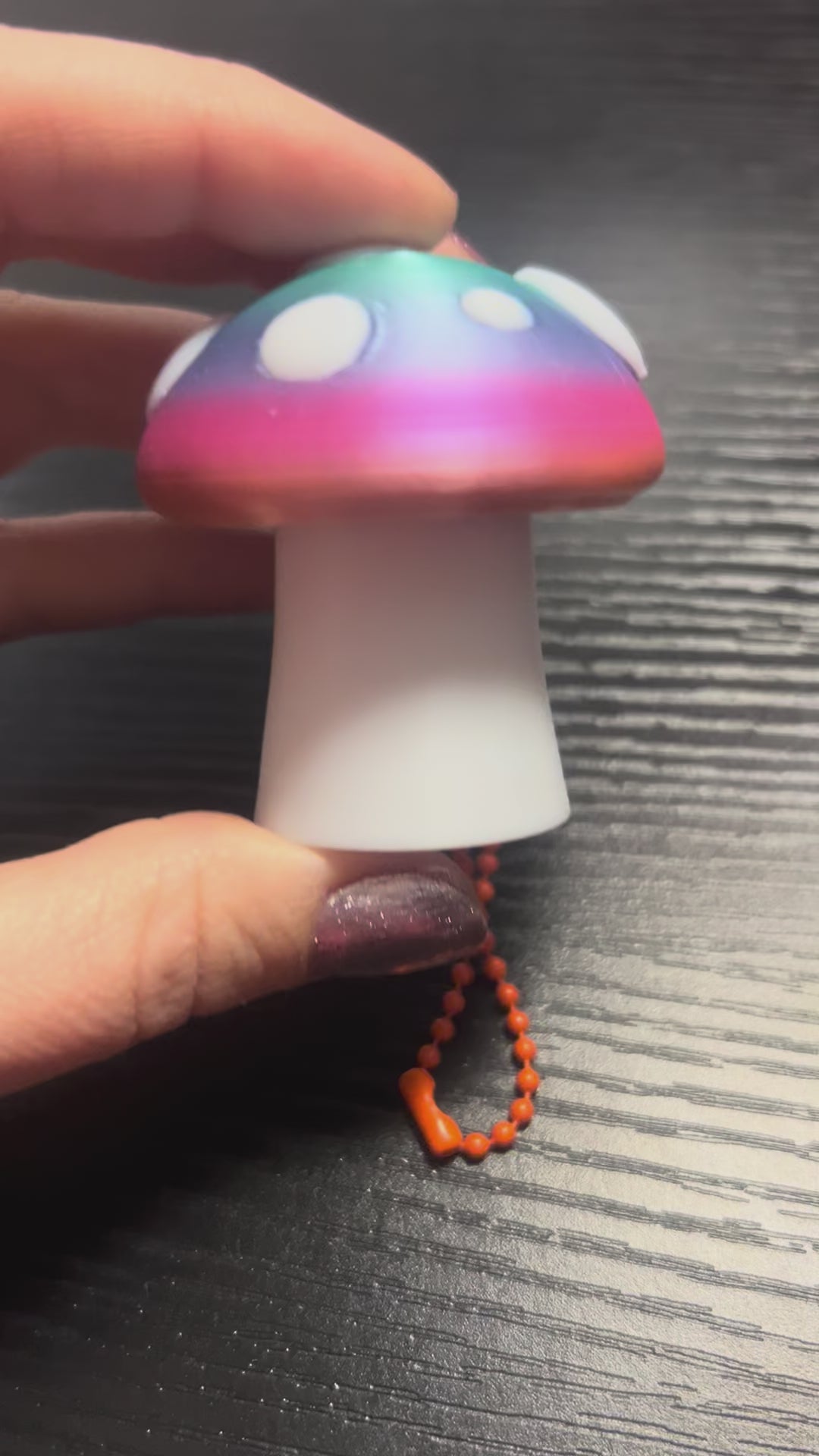 Mushroom Fidget Keychain